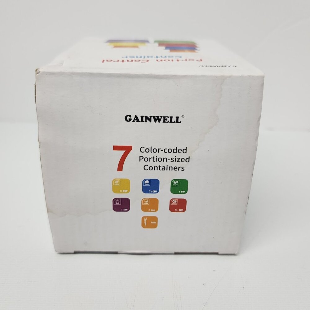 Portion Control Containers New In Box Go And Well Set Of 7 Containers With Lids - Picture 4 of 8